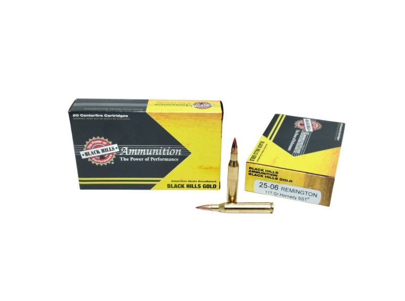 Black Hills .25 06 Rem 117 Grain Hornady SST