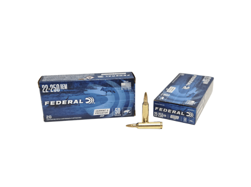 Federal .22 250 Rem 50 Grain JHP