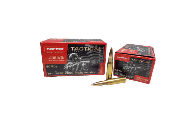 Norma Tactical .308 Win 147 Grain FMJ e1654093252753